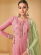 Pink Sequins Embroidered Pakistani Sharara Suit