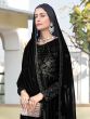 Black Sequins Embellished Party Salwar Suit In Georgette