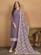 Mauve Georgette Salwar Kameez In Pant Style