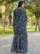 Blue Digital Printed Anarkali Suit With Dupatta