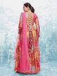 Multicolor Traditional Printed Anarkali Salwar Suit In Muslin