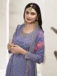 Prachi Desai Lilac Purple Palazzo Style Salwar Kameez In Zari Work