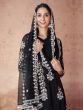 Black Thread Work Enhanced Georgette Anarkali Suit