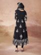 Black Thread Work Enhanced Georgette Anarkali Suit