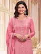 Pink Pant Style Salwar Suit In Georgette