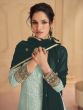 Sage Green Thread Work Anarkali Suit Set