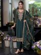 Green Organza Readymade Pant Suit Set