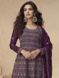 Midnight Purple Festive Wear Salwar Kameez Suit