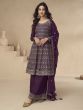 Midnight Purple Festive Wear Salwar Kameez Suit