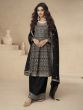 Black Embroidered Palazzo Style Salwar Kameez