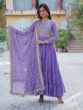 Lovender Purple Salwar Kameez In Anarkali Style