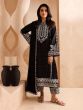 Black Thread Embroidered Pant Style Suit