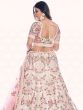 Off White Embroidered Lehenga Choli In Net