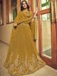 Yellow Embroidered Georgette Lehenga Choli With Dupatta