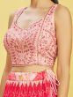 Pink Shaded Embroidered Lehenga Choli With Blouse