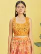 Yellow Party Wear Lehenga Choli With Dupatta