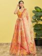 Yellow Party Wear Lehenga Choli With Dupatta