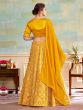 Deep Yellow Mirror Work Lehenga Choli In Digital Print