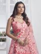 Rose Pink Sequins Enhanced Lehenga Choli In Net