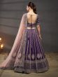 Midnight Purple Wedding Lehenga Choli In Heavy Embroidery