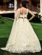 White Party Wear Sequined Embroidery Lehenga Choli In Net