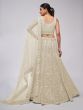 Ivory Cream Sequins Embellished Lehenga Set