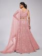 Dusty Pink Sequins Embroidered Lehenga Choli