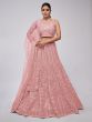 Dusty Pink Sequins Embroidered Lehenga Choli