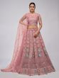 Baby Pink Bridesmaid Embroidered Lehenga Choli