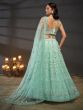 Light Turquoise Heavy Embroidered Lehenga Choli