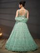 Sea Green Net Lehenga Choli In Heavy Embroidery