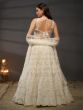 Pearl White Heavy Embroidered Lehenga Choli