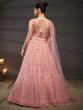 Rose Pink Cutdana Enhanced Lehenga Choli