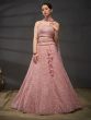 Dusty Pink Cutdana Embellished Lehenga Choli