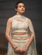 Pearl White Net Lehenga Choli In Cutdana Work