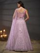 Lilac Cutdana Enriched Lehenga Choli In Net