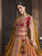 Yellow Wedding Lehenga Choli In Heavy Zari Embroidery