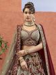 Silver Heavy Zari Embroidered Bridal Lehenga Choli