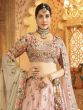 Baby Pink Wedding Lehenga Choli In Silk