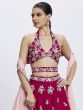 Rani Pink Sequins Enhaced Lehenga Choli In Georgette