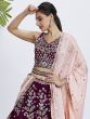 Maroon Wedding Wear Lehenga Choli With Dupatta