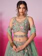 Green Bridesmaid Lehenga Choli In Zari Embroidery