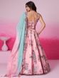 Pink Silk Lehenga Choli With Shaded Dupatta