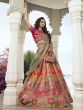 Multicolor Wedding Lehenga Choli Zari Embroidery