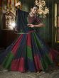 Multicolor Mirror Work Lehenga Choli In Cotton