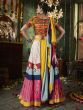 Multicolor Thread Embroidered Navratri Lehenga Choli