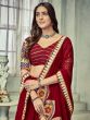 Deep Red Navratri Lehenga Choli In Georgette