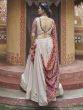 Off White Thread Embroidered Lehenga Choli