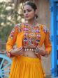 Mustard Yellow Jacketed Style Lehenga Choli