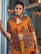 Multicolor Thread Embroidered Lehenga Choli With Jacket